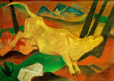 Die gelbe Kuh von Franz Marc