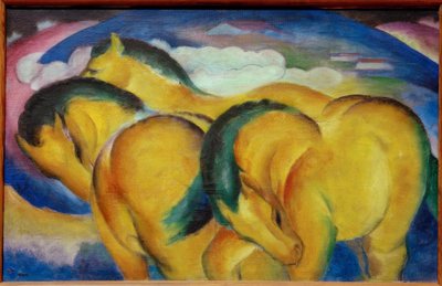 Die kleinen gelben Pferde von Franz Marc