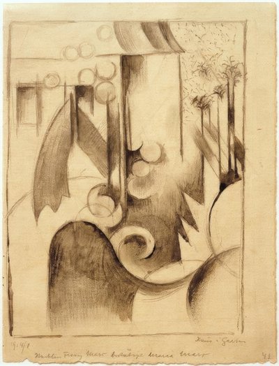 Haus im Garten von Franz Marc