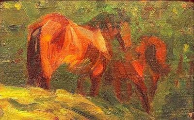 Kleine Pferdestudie von Franz Marc