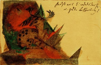Liegender Hirsch von Franz Marc