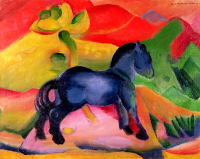 Kleines blaues Pferd, 1912 von Franz Marc
