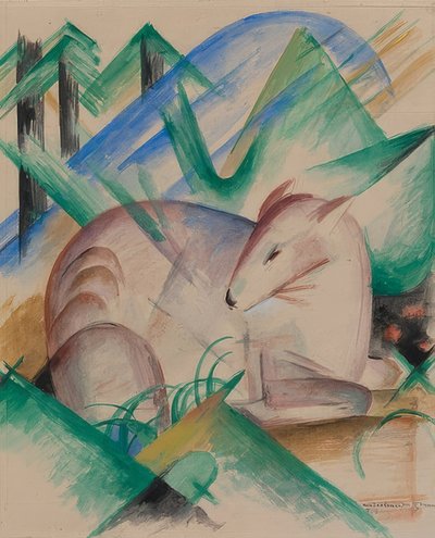 Rotes Reh von Franz Marc