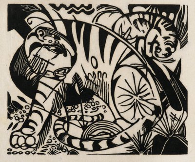 Tiger, 1912 von Franz Marc