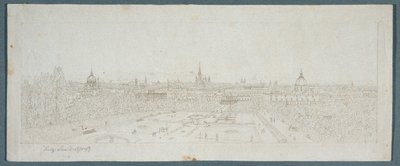 Blick auf Wien vom Schloss Belvedere von Franz Schmied