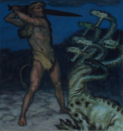 Herkules und Hydra von Franz Stuck Ritter von