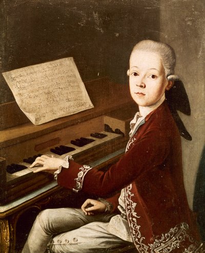 Wolfgang Amadeus Mozart, 1768 von Franz Thaddaus Helbling