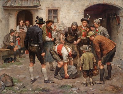 Die Kraftprobe von Franz von Defregger