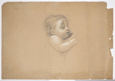 Studie eines Kleinkindes von Franz von Matsch