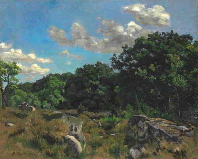 Landschaft bei Chailly von Frédéric Bazille