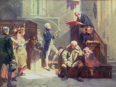 Nelson in der Kirche von Fred Roe