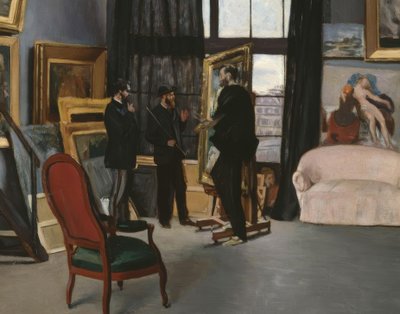 Das Atelier von Bazille von Jean Frederic Bazille