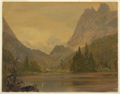 Alpensee, Bayern oder Schweiz von Frederic Edwin Church