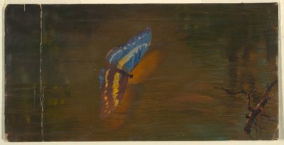 Schmetterling über Wasser von Frederic Edwin Church