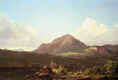 Lagerfeuer in der Wildnis von Maine von Frederic Edwin Church