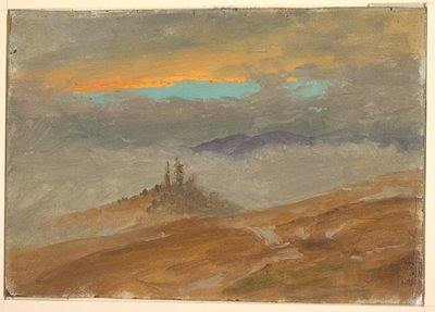 Wolkenstudie über Winterlandschaft von Frederic Edwin Church