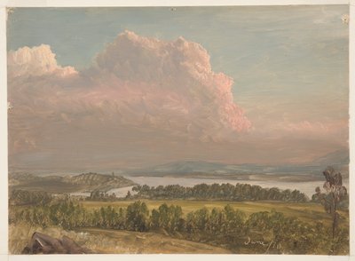 Hohe Wolken über dem Hudson von Frederic Edwin Church