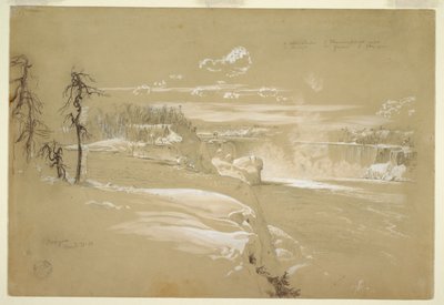 Niagarafälle im Winter von Frederic Edwin Church