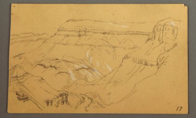 Skizzen, El Yemen Tal, "Arabien" von Frederic Edwin Church