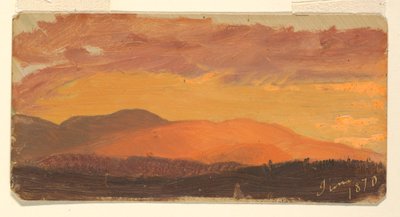 Sonnenuntergang, Hudson Valley von Frederic Edwin Church