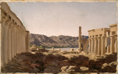 Der Tempel von Philae von Frederic Leighton
