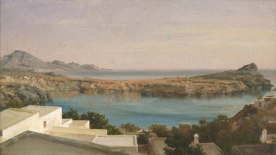 Lindos, Rhodos, ca. 1860-1870 von Frederic Leighton 1st Baron Leighton