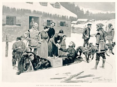 Wie der Weihnachtsmann nach Kanada kommt von Frederic Remington