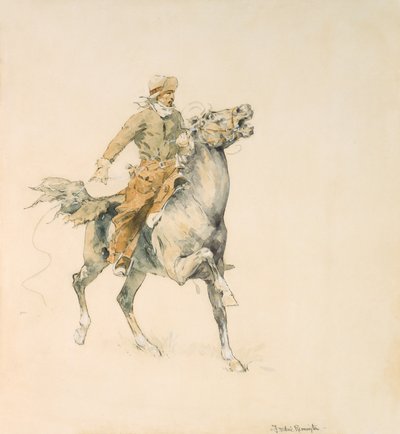 Der Cowboy, ca. 1897 von Frederic Remington