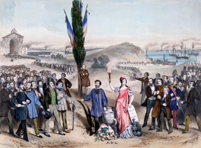 Allgemeines Wahlrecht, 1850 von Frederic Sorrieu