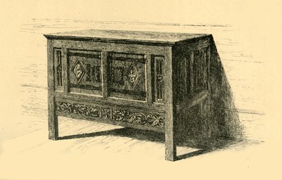 Eichentruhe, 1460-1480 von Frederick Albert Slocombe