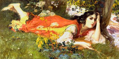 Am plätschernden Bach von Frederick Arthur Bridgman