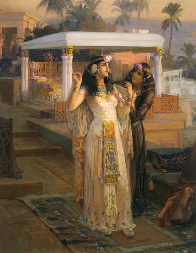 Kleopatra auf den Terrassen von Philae von Frederick Arthur Bridgman