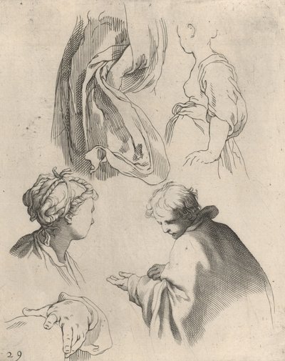 Figurenstudien aus dem Zeichenbuch von Frederick Bloemaert