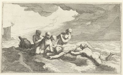 Hero und Leander von Frederick Bloemaert