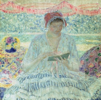 Sommerlektüre von Frederick Carl Frieseke
