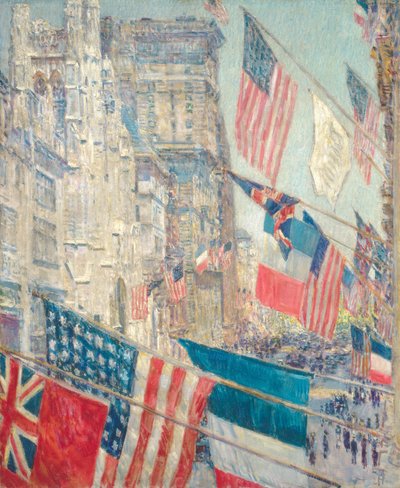 Alliierter Tag, Mai 1917, 1917 von Frederick Childe Hassam