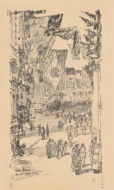 Allee der Alliierten, 1918 von Frederick Childe Hassam