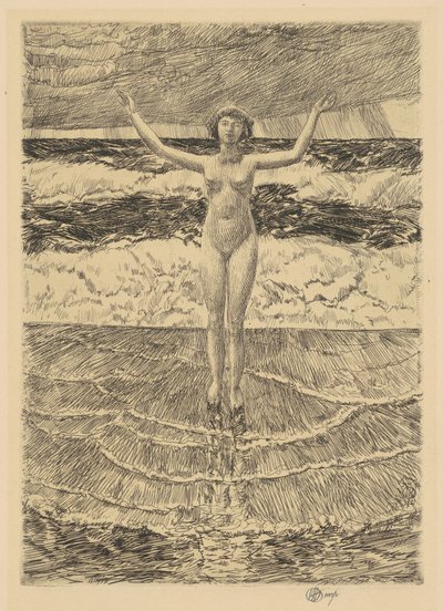 Regentropfen und Brandung von Frederick Childe Hassam