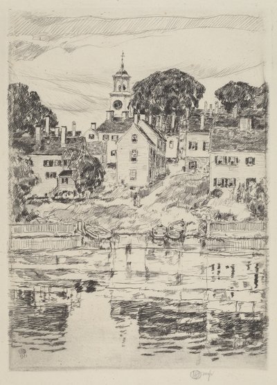 Der Kirchturm, Portsmouth, 1921 von Frederick Childe Hassam