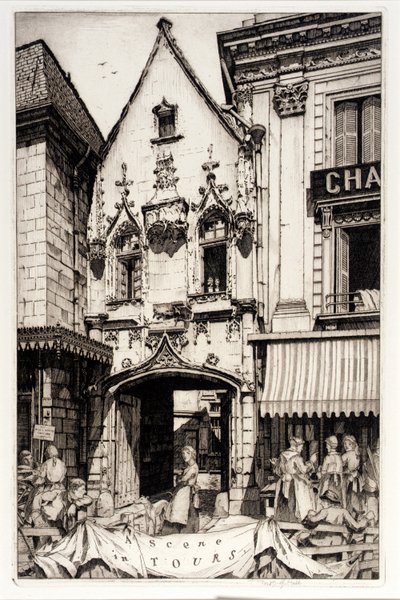 Eine Szene in Tours von Frederick G. Hall