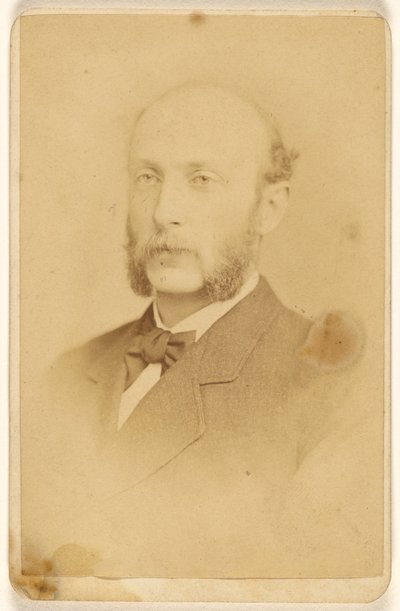 Unbekannter Mann mit Schnurrbart und Koteletten von Frederick Gutekunst