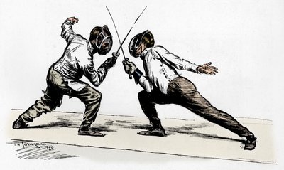 Fechter, 1900 von Frederick Henry Townsend