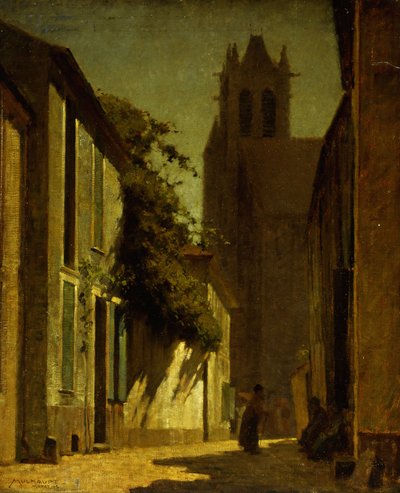 Straßenszene, Moret von Frederick John Mulhaupt