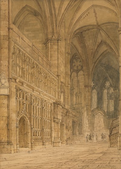 Ambulatorium, Westminster Abbey von Frederick Nash