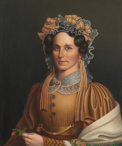 Dame in Braun von Frederick R. Spencer
