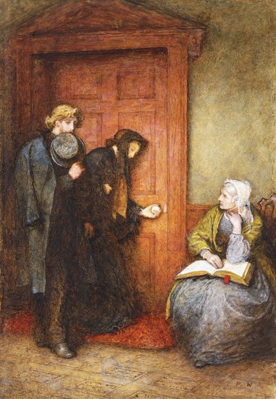 Vor der Tür des Kranken von Frederick Walker
