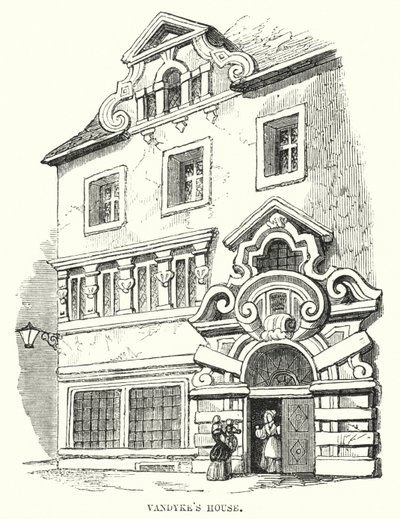 Vandyckes Haus (Gravur) von Frederick William Fairholt