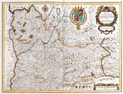 Karte des Dauphiné (Frankreich) von Frederick de Wit