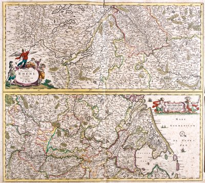 Der Lauf des Rheins von Frederick de Wit