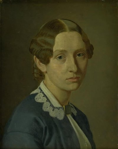 Thomasine Ludvigne Vermehren, geb. Grüner, die Frau des Künstlers von Frederik Vermehren